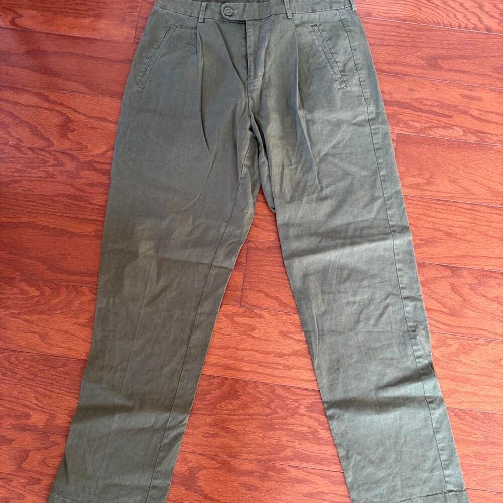 Bonobos Men's Green and Khaki Trousers